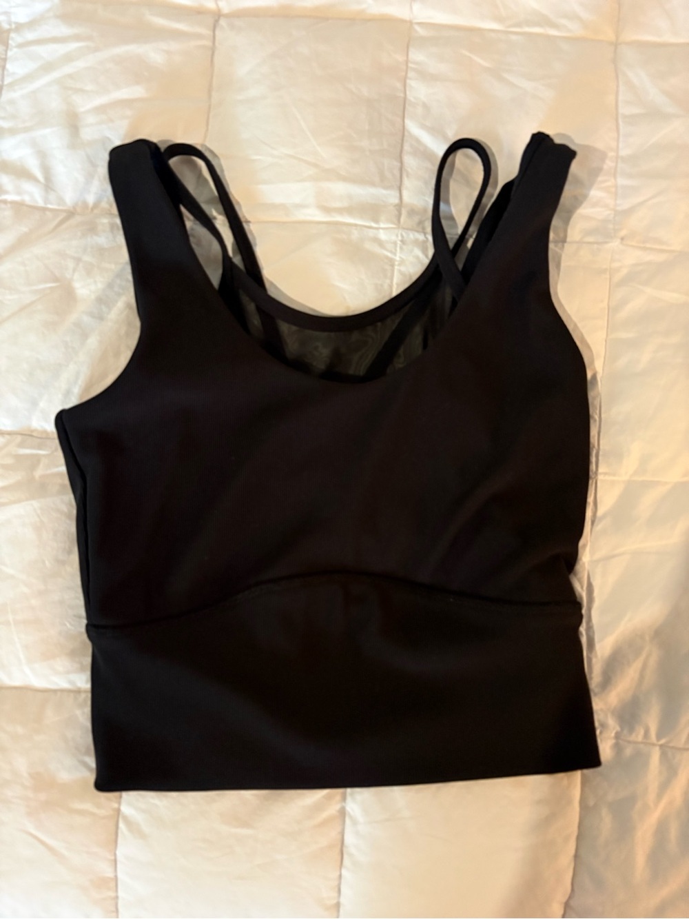 Black tank top
